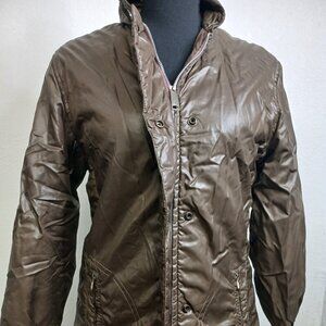 Snow Gear Brown puffy Jacket Vintage made in British Hong Kong size lg